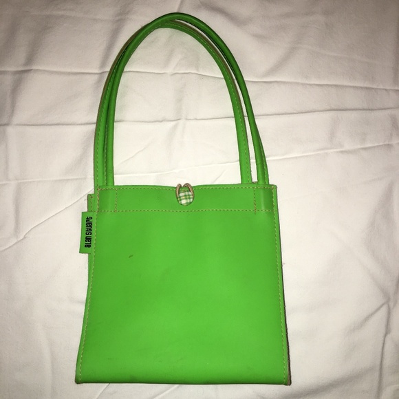 Allen Stuart Green Purse - Picture 1 of 1